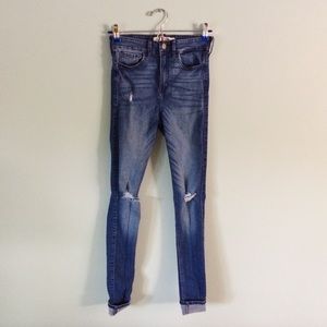 Hollister high rise super skinny jeans