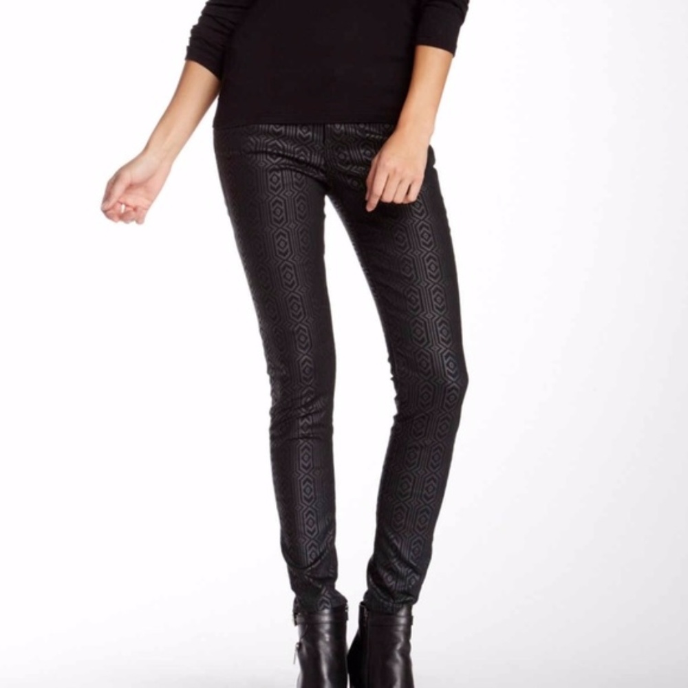 BIG STAR Black Geometric Print Alex Skinny Size 25