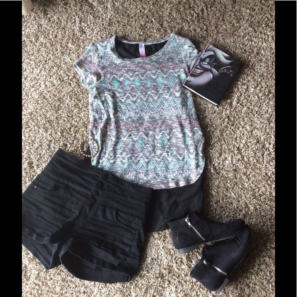 Aztec t-shirt with mesh back