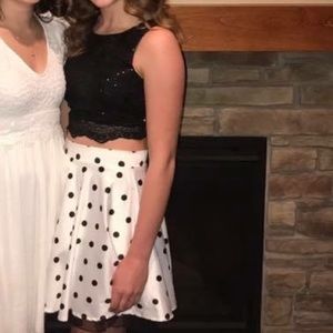 Polkadot Two-piece Dress