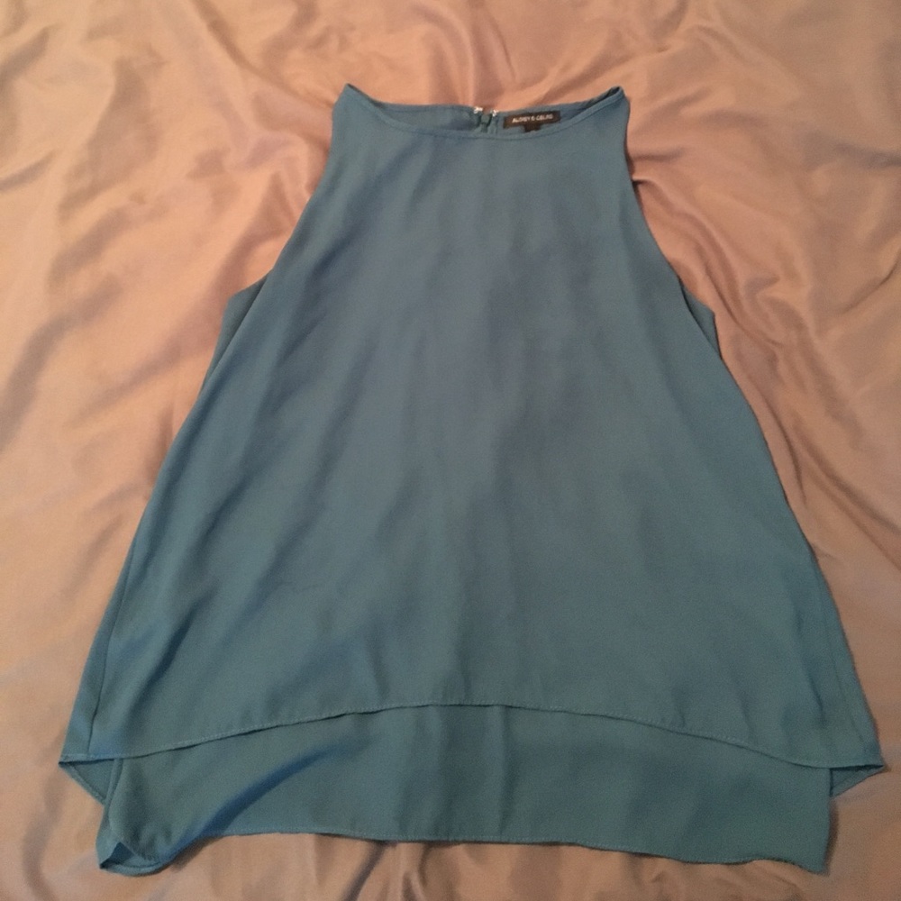 Teal blouse