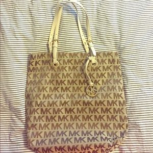 Michael Kors large monogram tote.