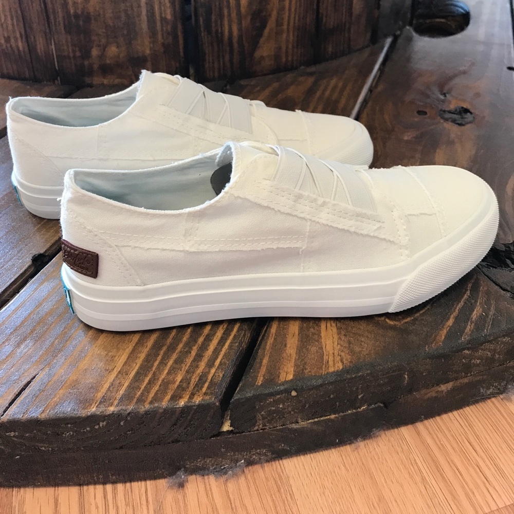 Blowfish Marley White Canvas Slip-on Sneakers