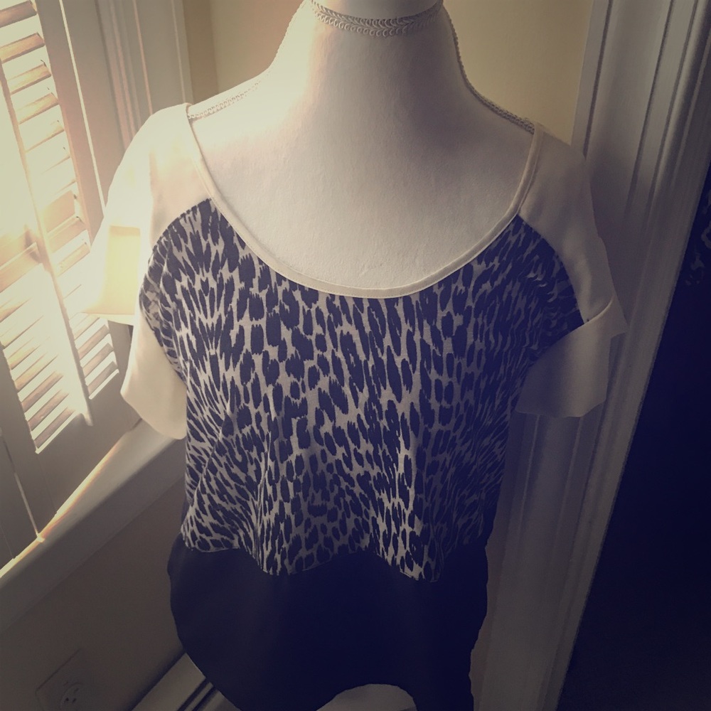 Worthington Leopard Blouse