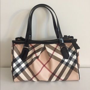 Burberry Melbury Medium Nova Check Tan/Black/Red