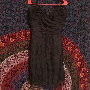 Grey Ruffly Cocktail/Homecoming/Prom Dress