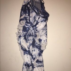 Acid Washed Ripped Jeans