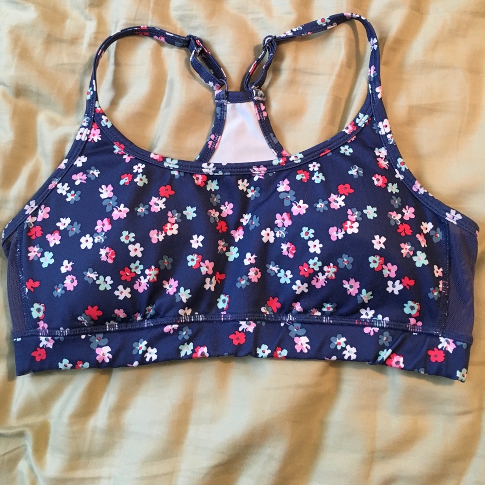 Aerie Floral Print Sports Bra
