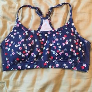 Aerie Floral Print Sports Bra