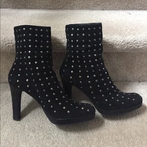 Stuart Weitzman Apollo Studded Suede Platform Boot