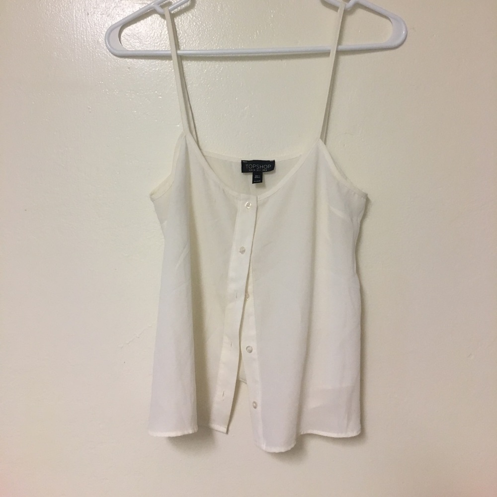 Loose button down tank