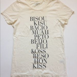 J. Crew Kiss graphic tee