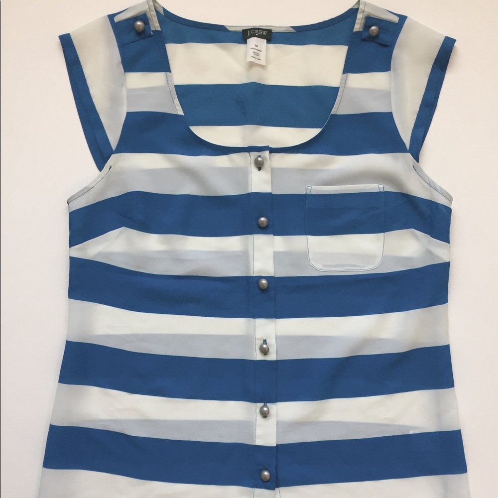 J. Crew Striped Blouse