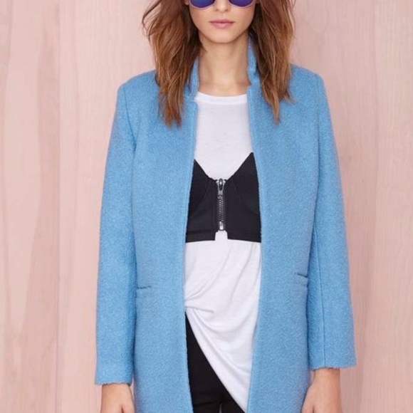 Nasty Gal Some Like It Hot Coat - Picture 2 of 6