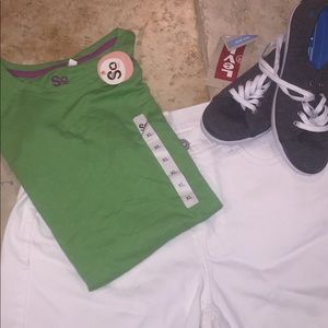 NWT Green Cotton T