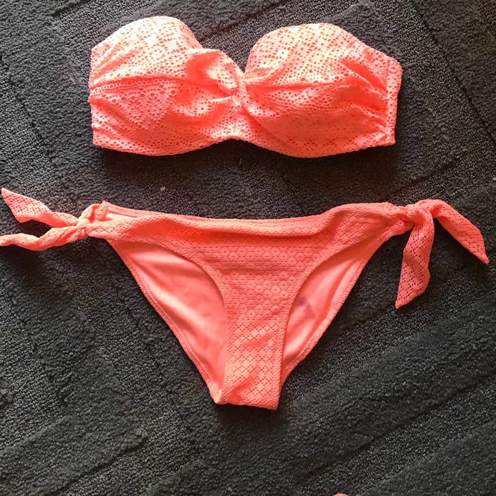 Coral Bathing Suit worn twice