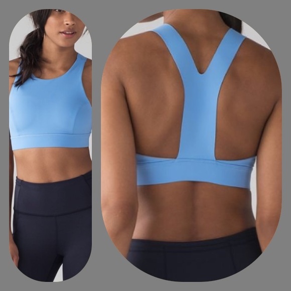 NWT AERO BLUE LULULEMON FAST & FREE BRA -- 8 or 10 - Picture 2 of 6