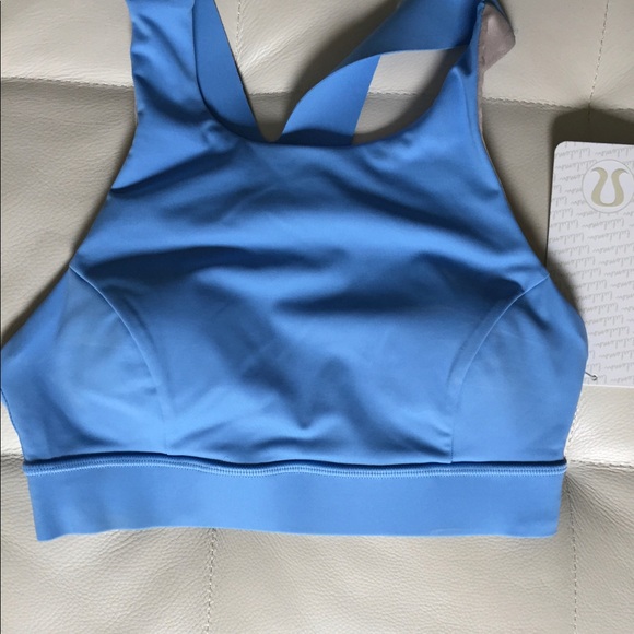 NWT AERO BLUE LULULEMON FAST & FREE BRA -- 8 or 10 - Picture 4 of 6