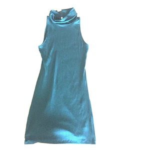 teal kendall & kylie midi dress