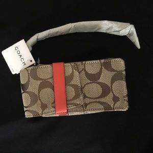 NWT Coach cell phone case