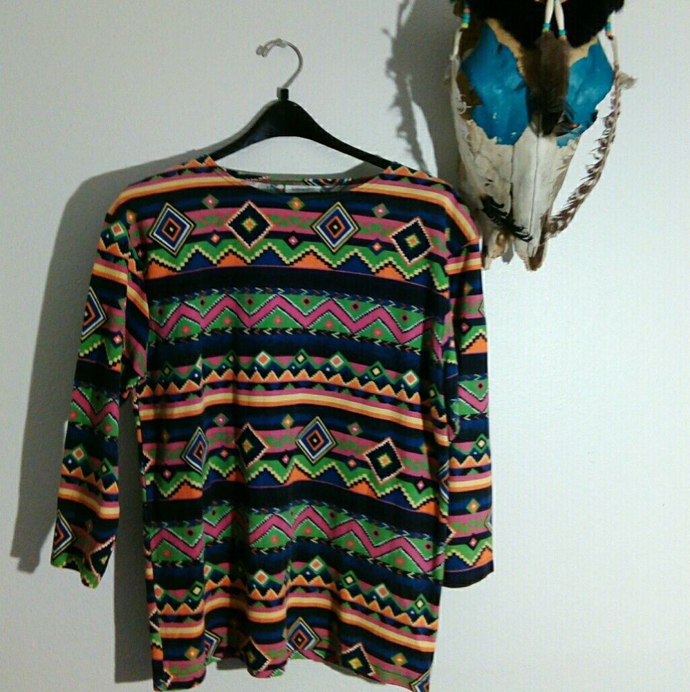 Sz L Affinity By Margo’s Tunic Top - Picture 4 of 5