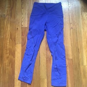 Lululemon crops with mesh detail