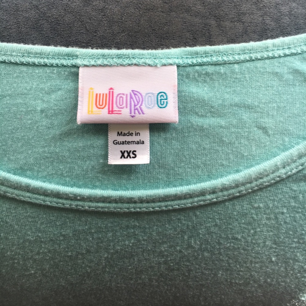 Lularoe XXS Irma in mint green