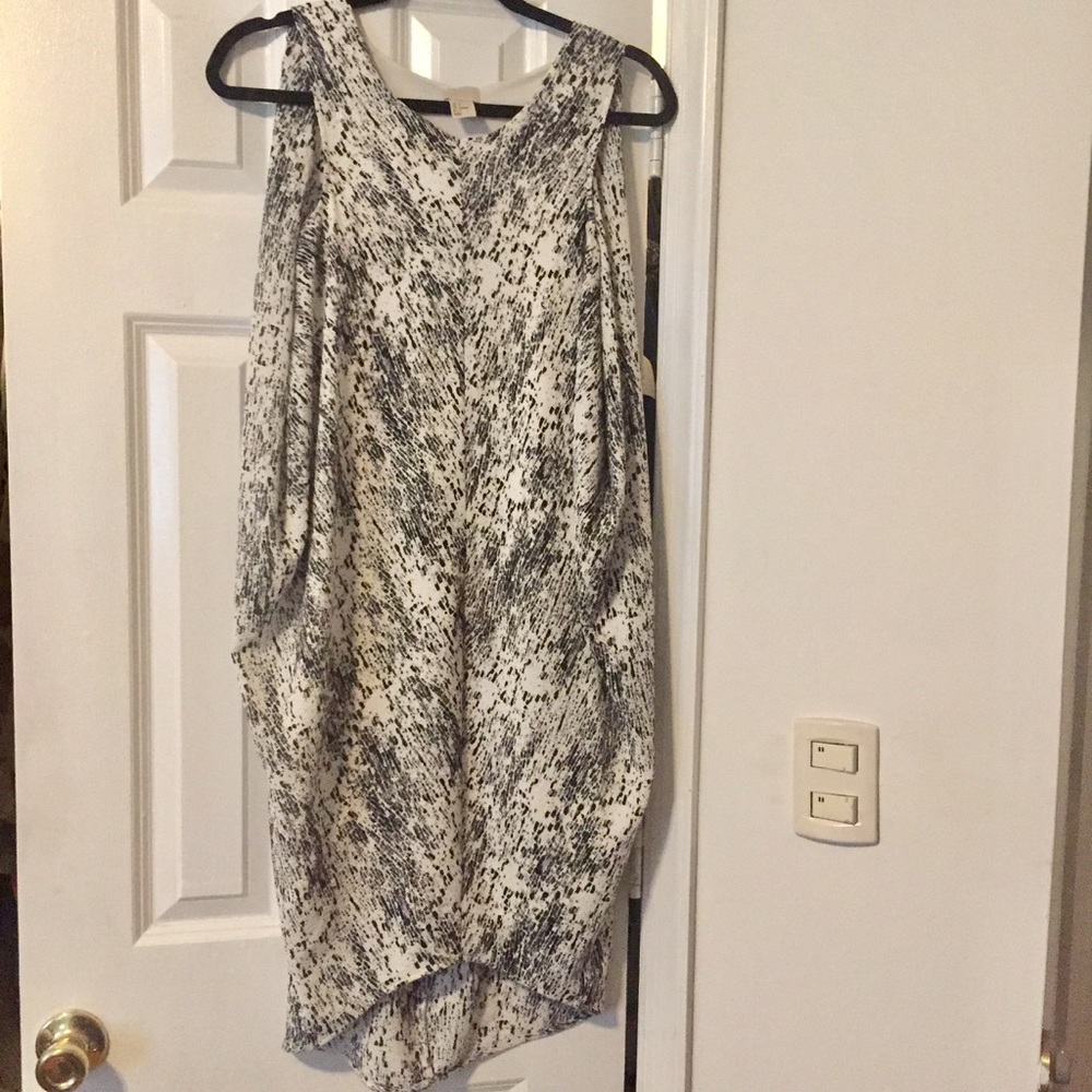 Draped Asymmetric Crepe dress à la Helmut Lang