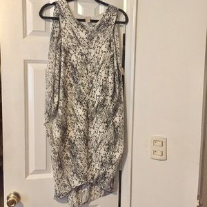 Draped Asymmetric Crepe dress à la Helmut Lang