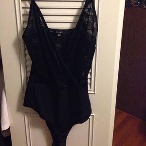 Black sheer bodysuit