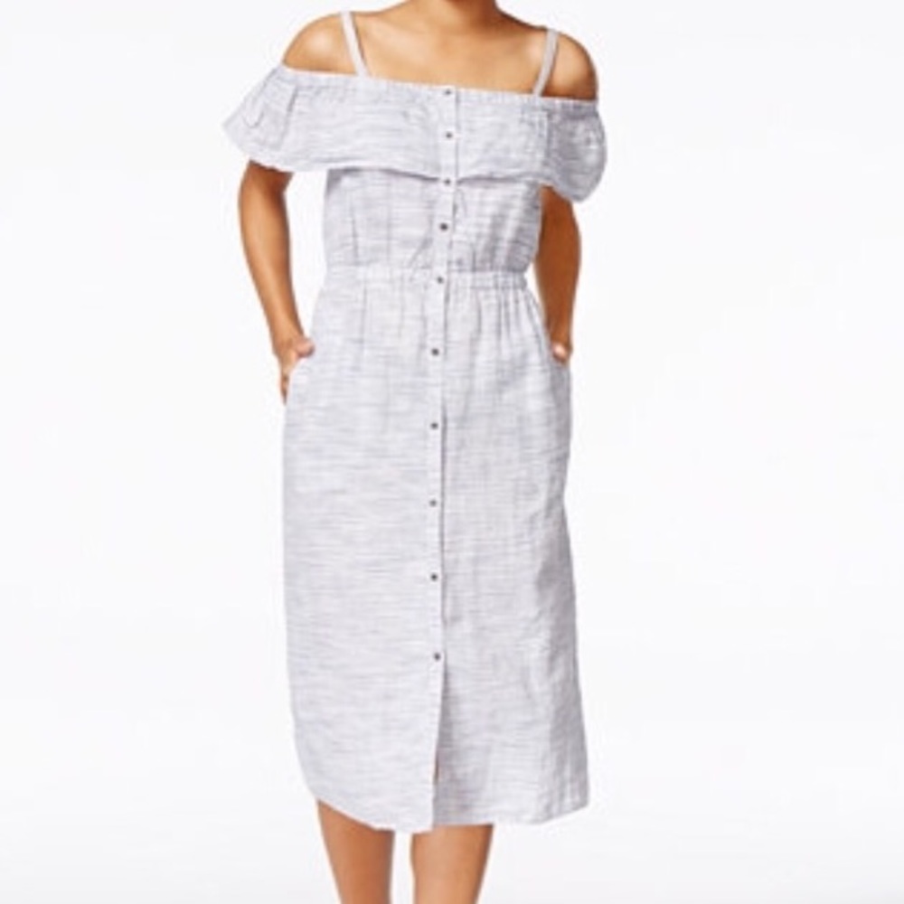 Lucky brand off shoulder midi dress