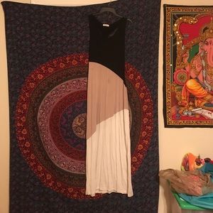 Calvin Klein Maxi Dress Color Blocking