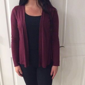 Burgundy cardigan