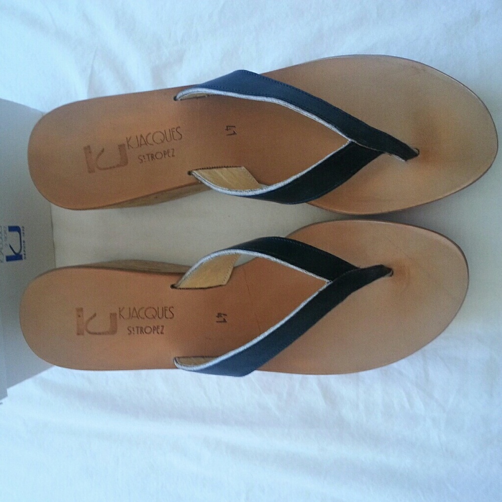K.Jacques Diorite Sandals Black