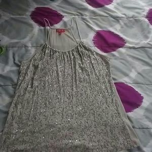 Greyish cream Elle top with sequins