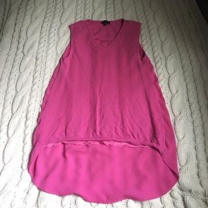 Pink Sleeveless Blouse