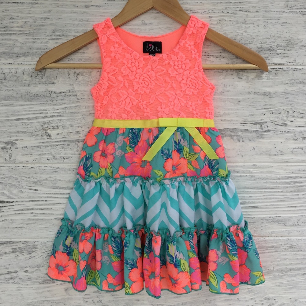 Lace and Flowers 3T Dress