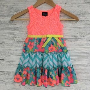 Lace and Flowers 3T Dress