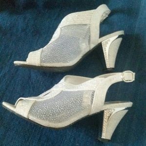 First Sight silver  formal shoes
