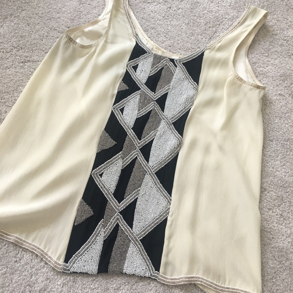 Parker Aztec Beaded Tank. Size Large.