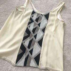 Parker Aztec Beaded Tank. Size Large.