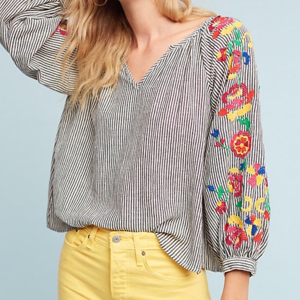 Floreat Embroidered Soleil Top