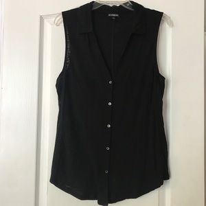 Black Express sleeveless shirt