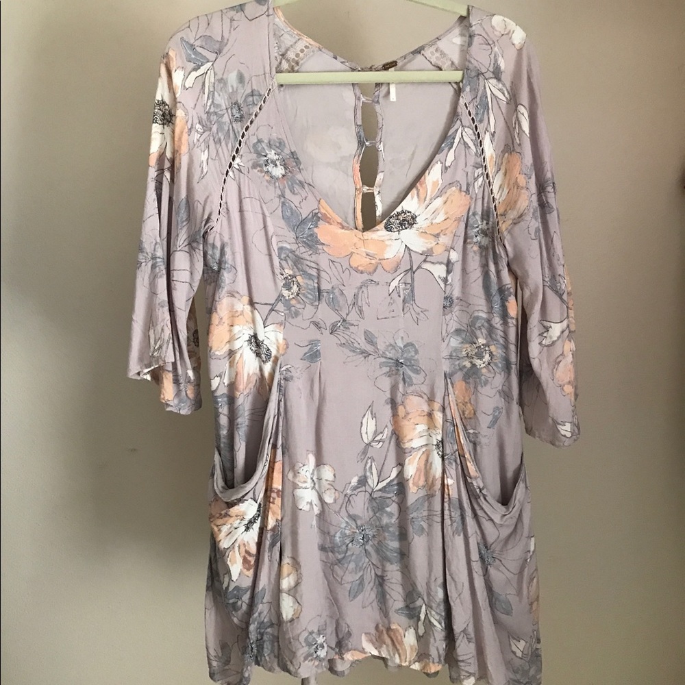 Free People floral pocket dress