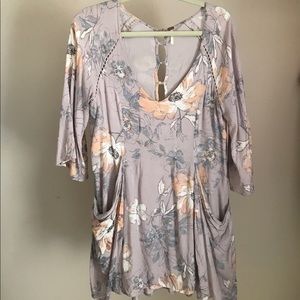 Free People floral pocket dress