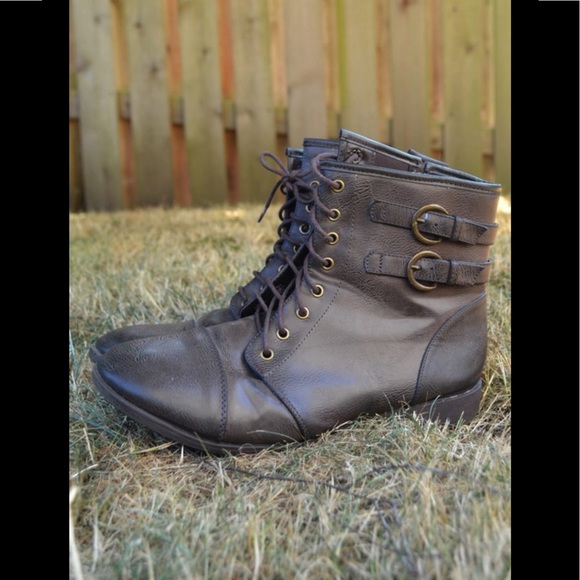 Charlotte Russe Shoes - *Final Price* Size 10 Combat Boots :)