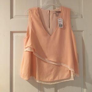 Blush/ivory woven top from Forever 21