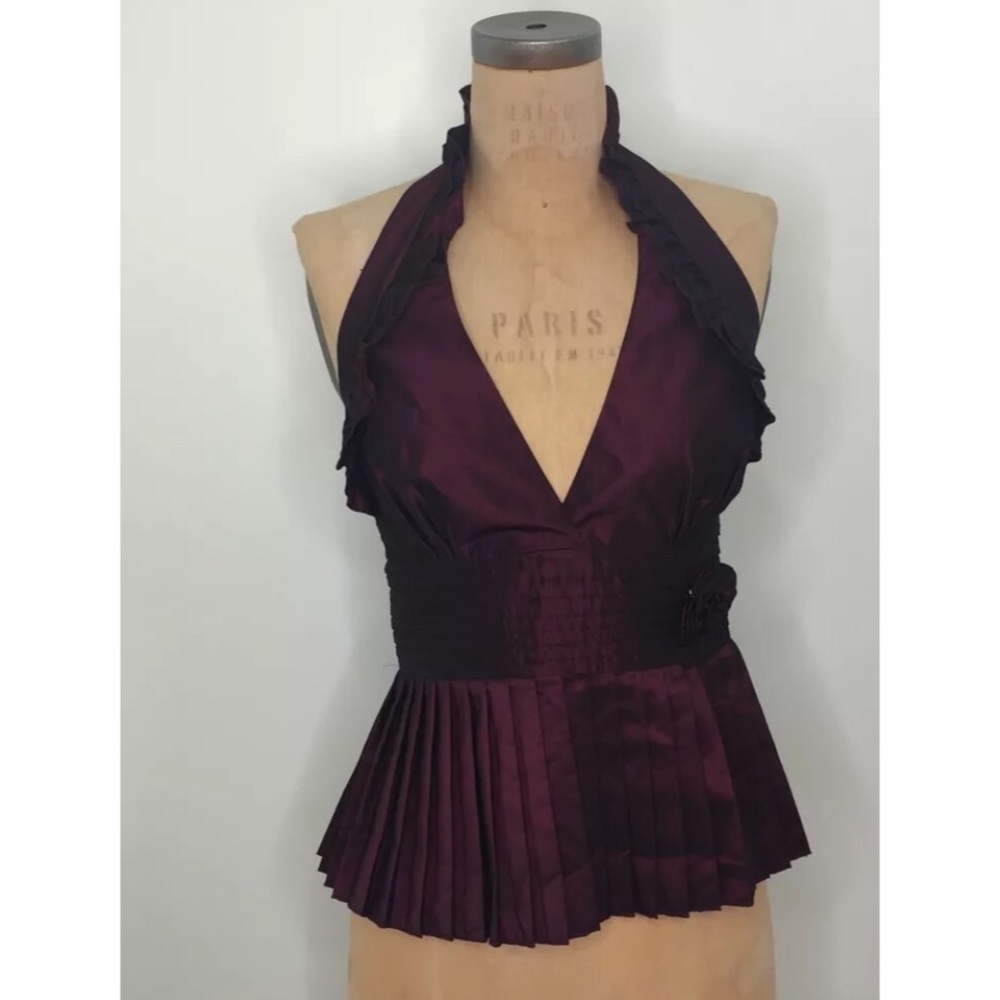 Bebe Purple Halter Top