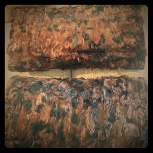 Mink custom made reversible pillows