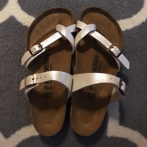 Birkenstock Mayari sandal in Graceful Antique Lace